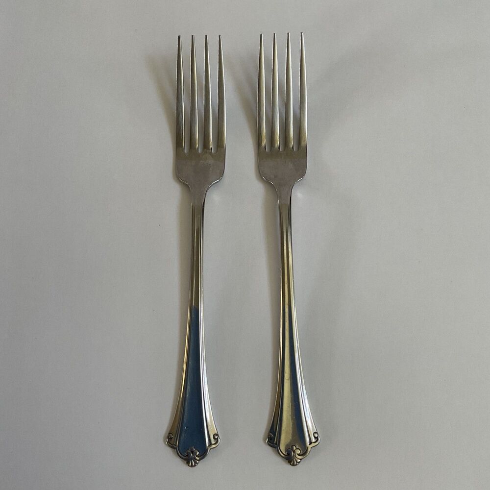Oneida ANTICIPATION Stainless Steel Dinner Forks Set of Two, Oneida Deluxe USA